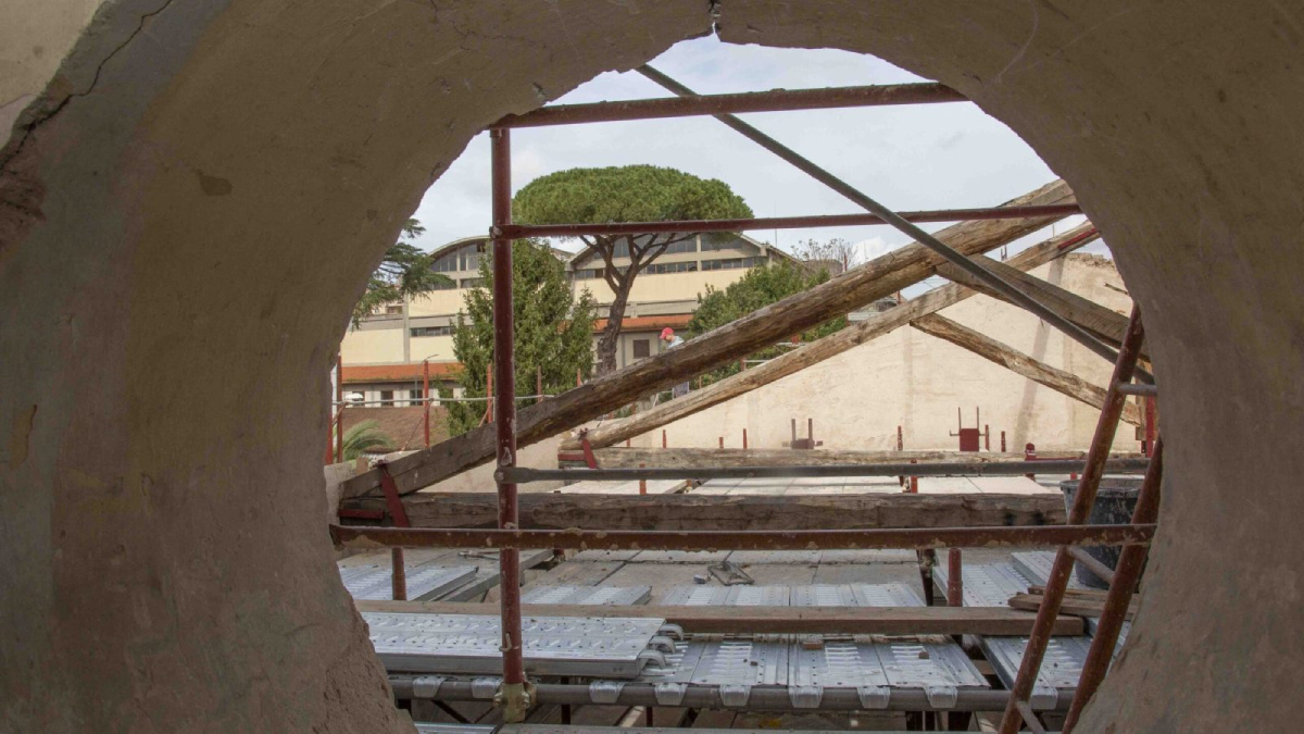 L'Opificio in fase di restauro
